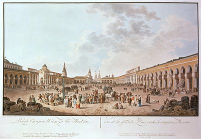 Moscow: View of the Great Square by de la Berthe, 1799 by Unbekannt Unbekannt